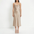 Gedrapeerde slipdress