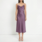 Gedrapeerde slipdress