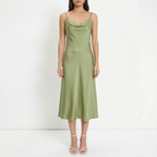 Gedrapeerde slipdress