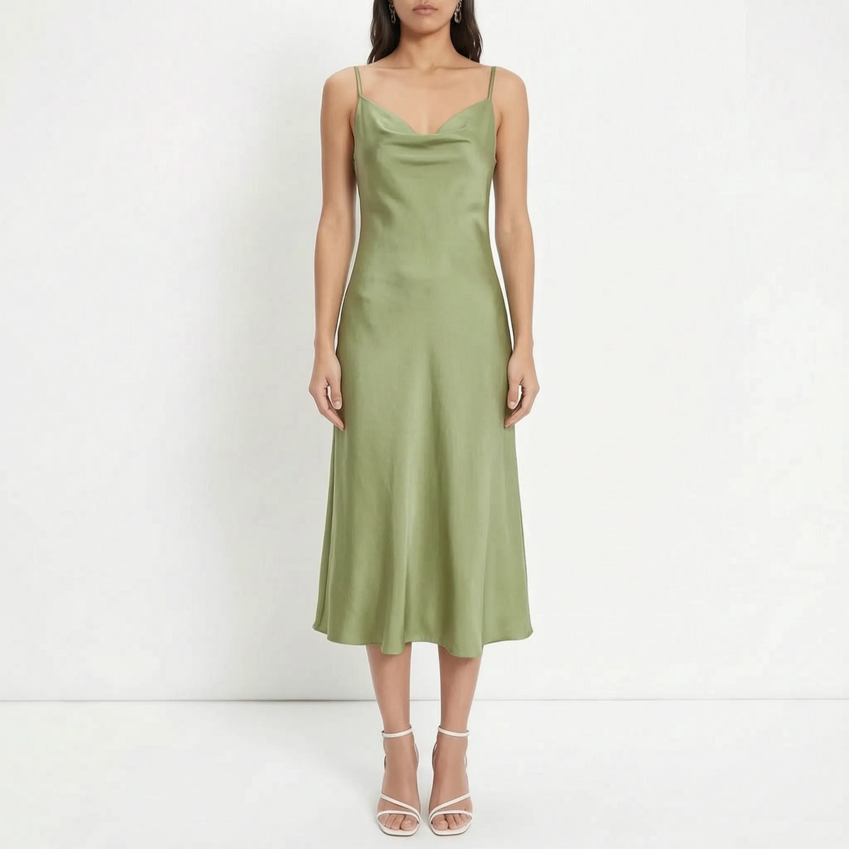 Gedrapeerde slipdress