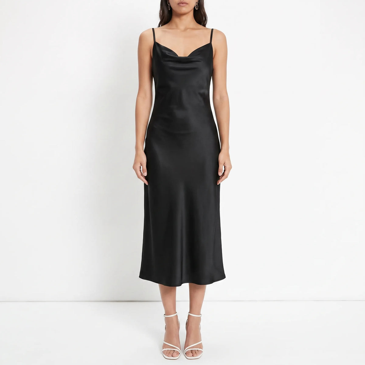Gedrapeerde slipdress