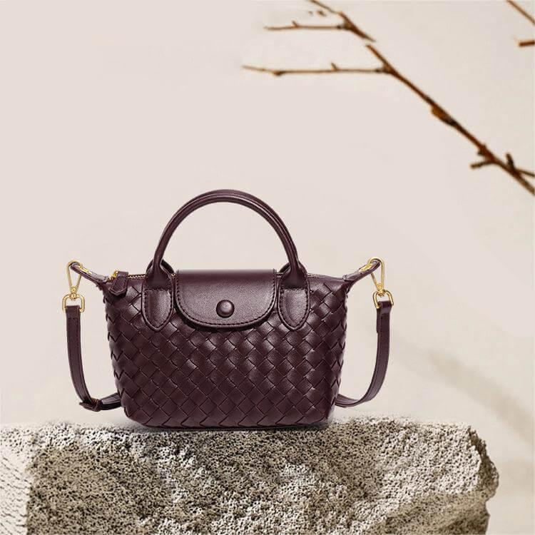 Gevlochten mini tas