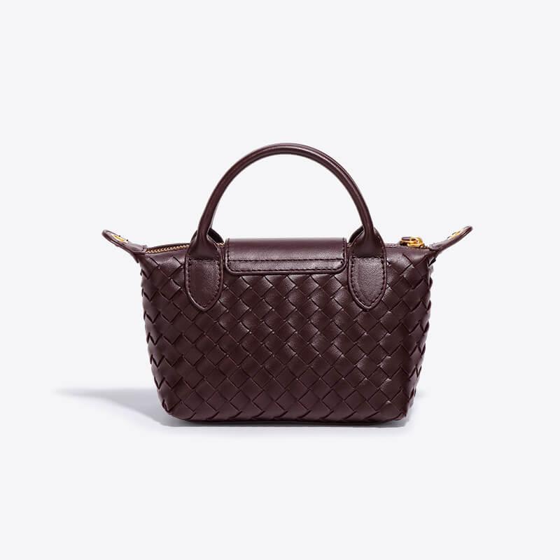 Gevlochten mini tas