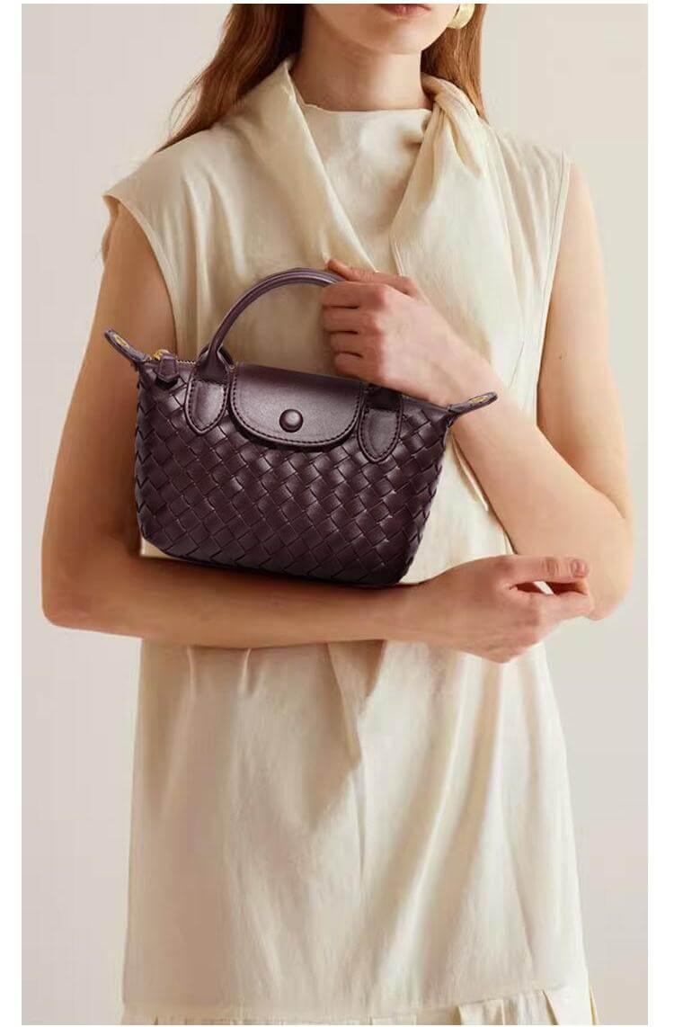 Gevlochten mini tas