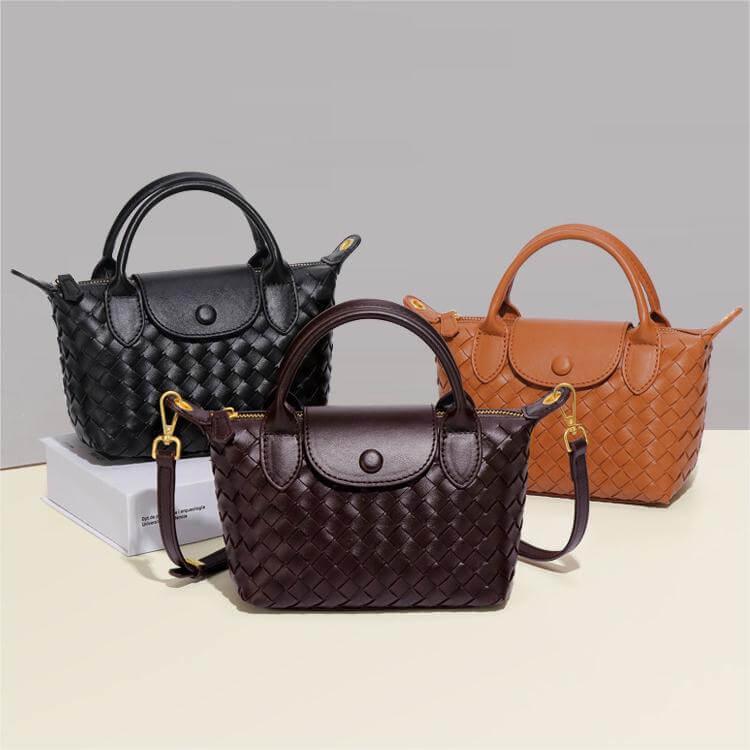 Gevlochten mini tas