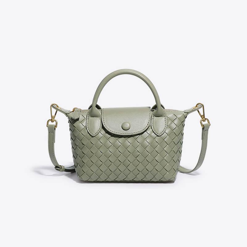 Gevlochten mini tas