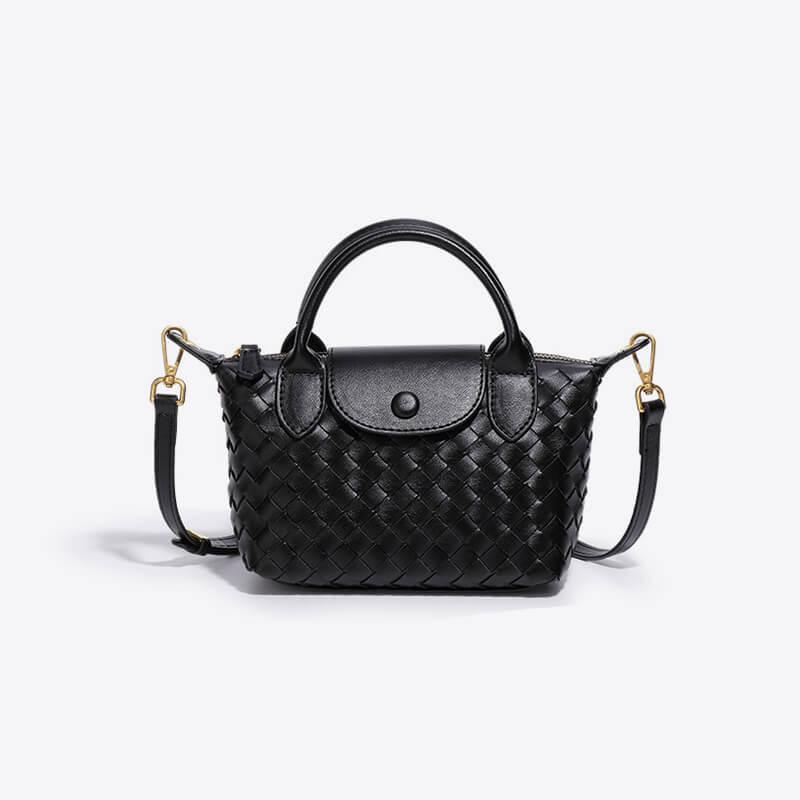Gevlochten mini tas