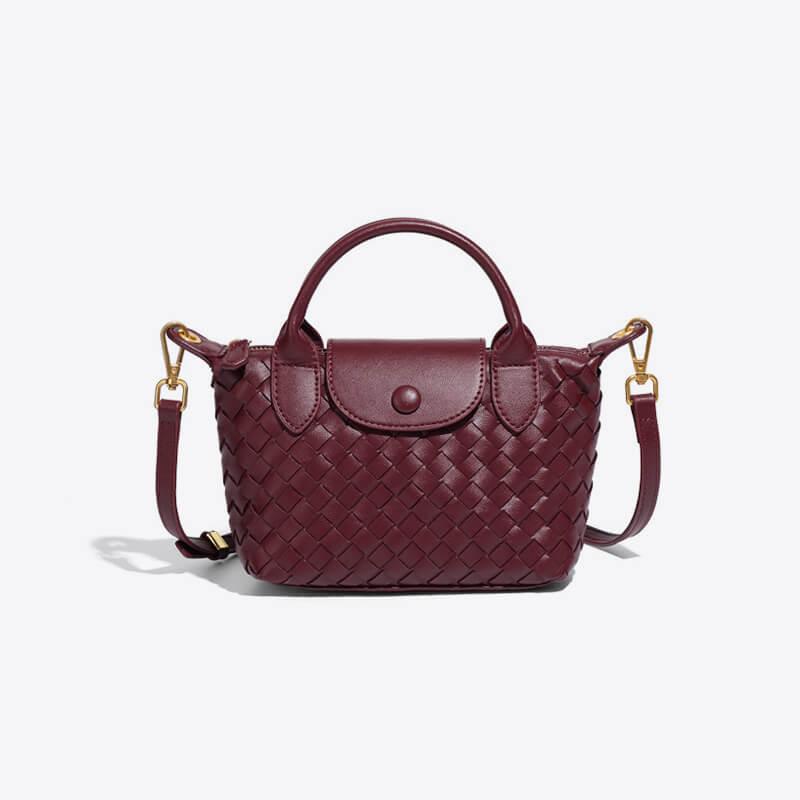 Gevlochten mini tas