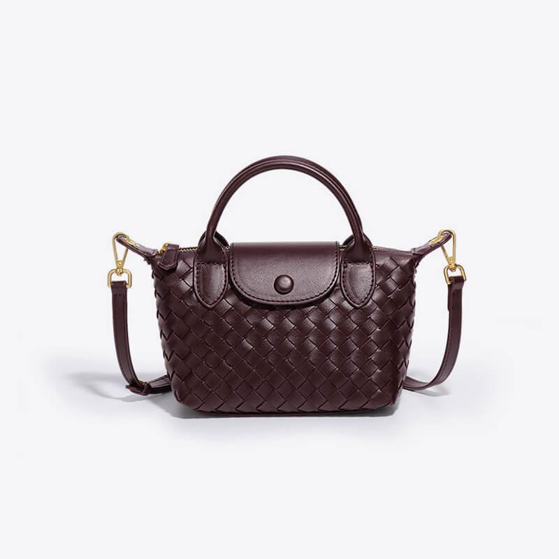Gevlochten mini tas