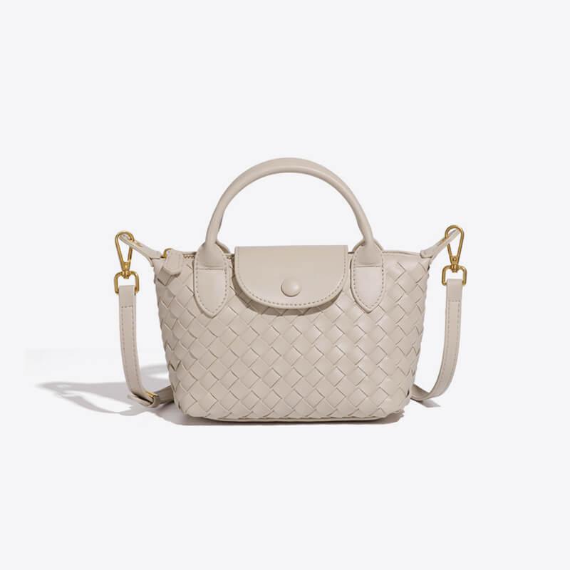 Gevlochten mini tas