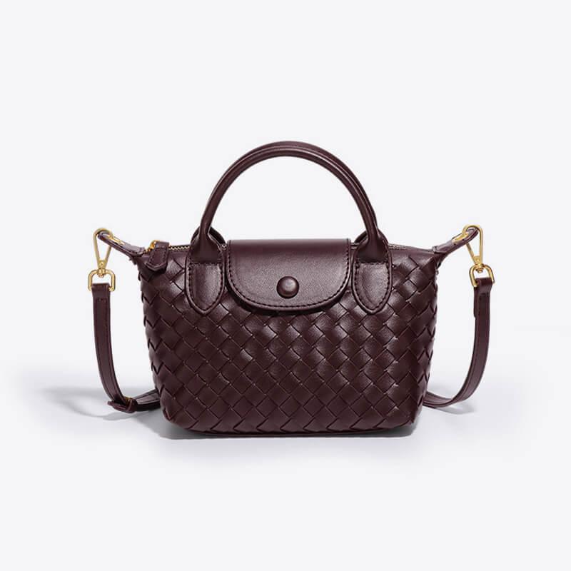 Gevlochten mini tas
