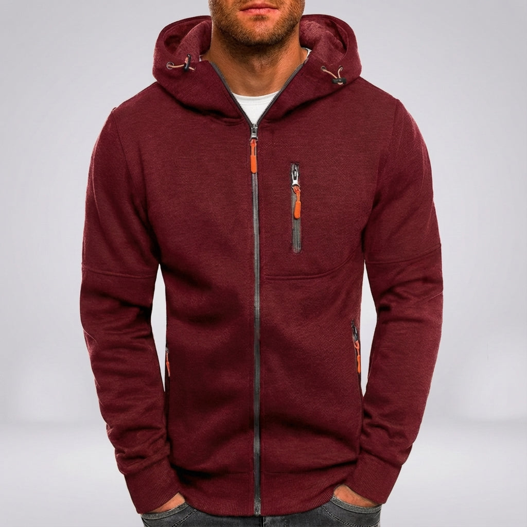 Gevoerde casual fleece jack