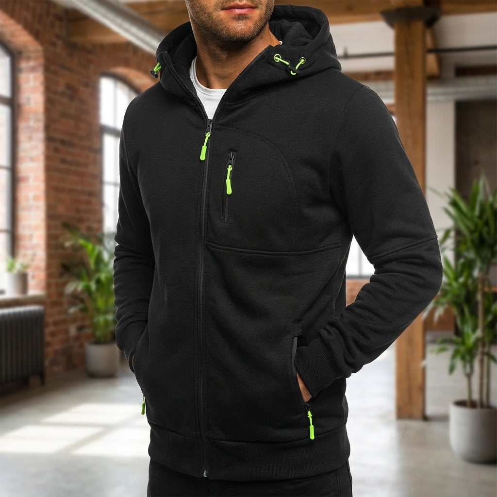 Gevoerde casual fleece jack