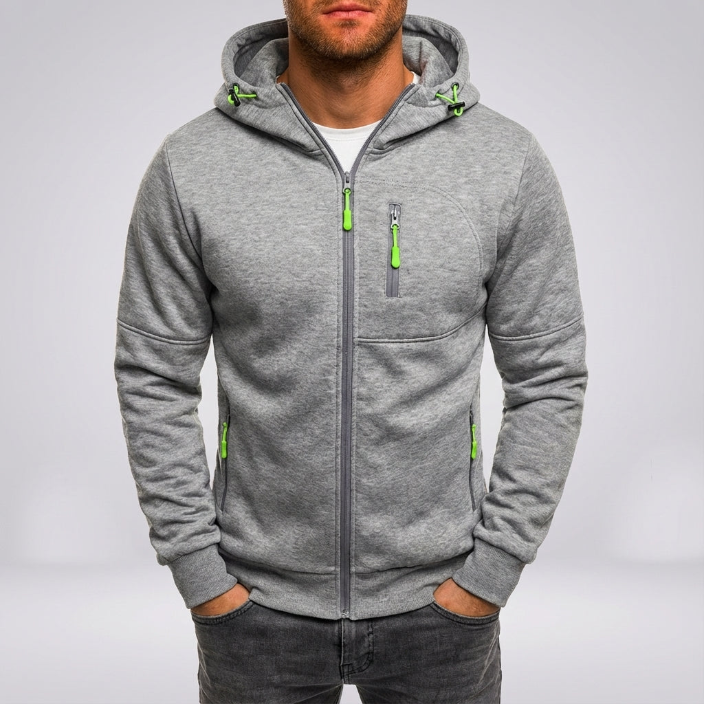 Gevoerde casual fleece jack