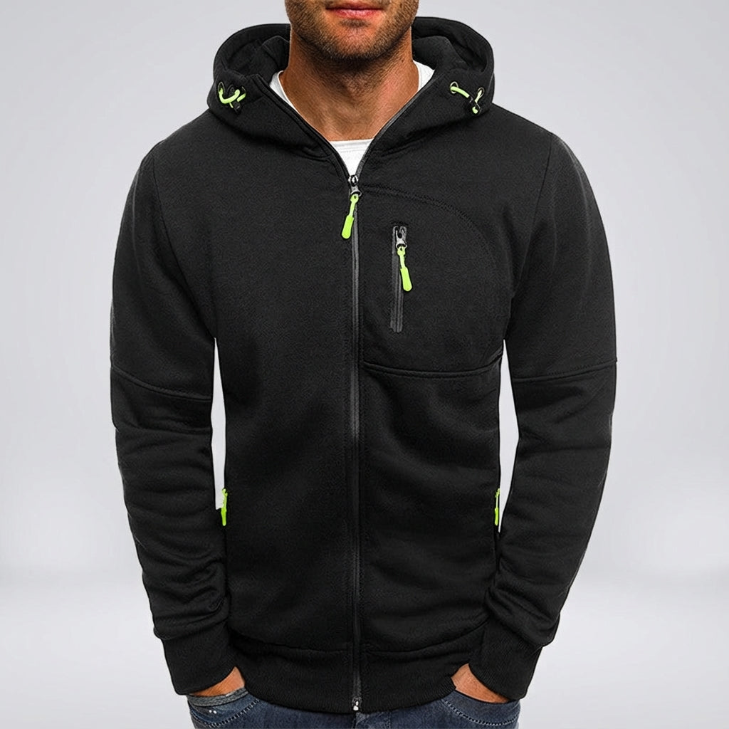 Gevoerde casual fleece jack