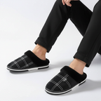 Gevoerde huisslippers met patroon