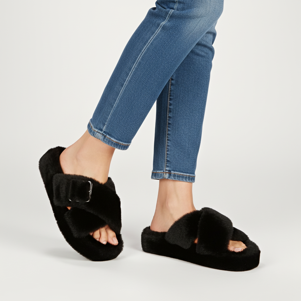 Gevoerde zachte huisschoenen