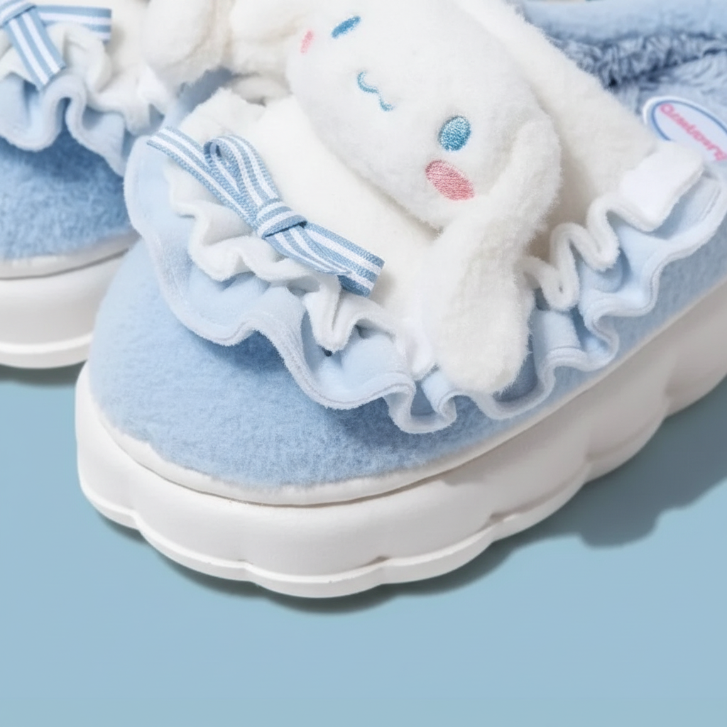 Gevoerde huisschoenen met ontwerp