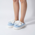 Gevoerde huisschoenen met ontwerp