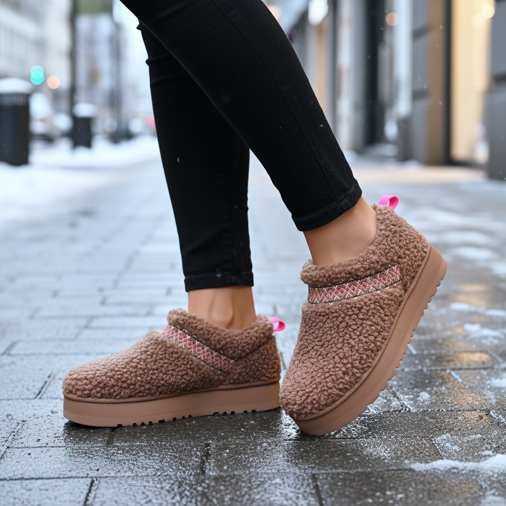 Gevoerde comfortslippers