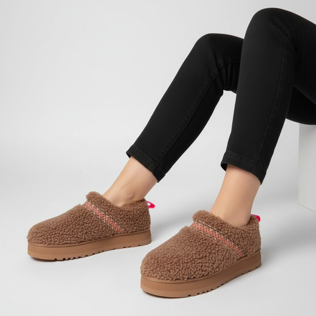 Gevoerde comfortslippers