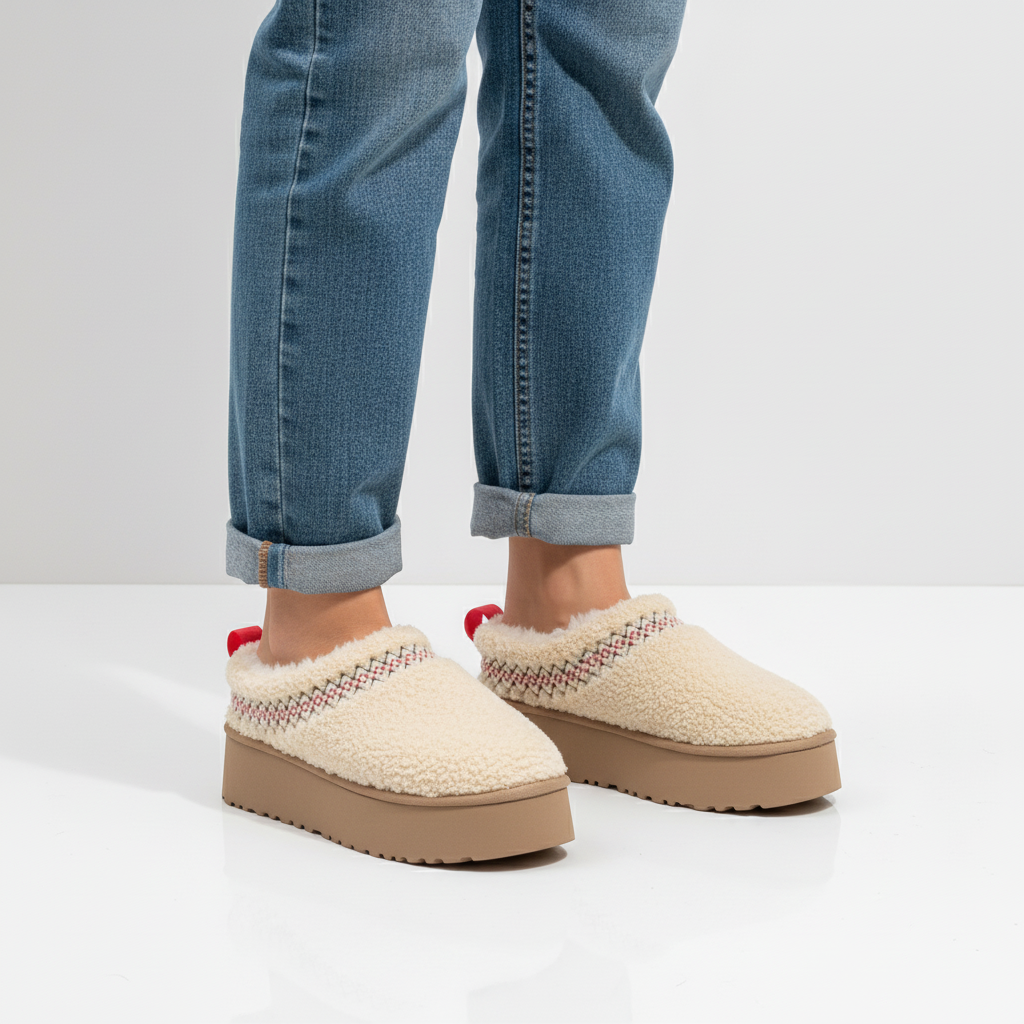 Gevoerde comfortslippers