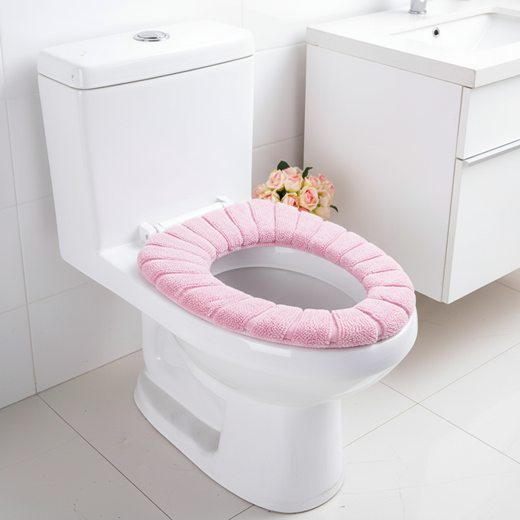 Gepolsterde toiletbril cover