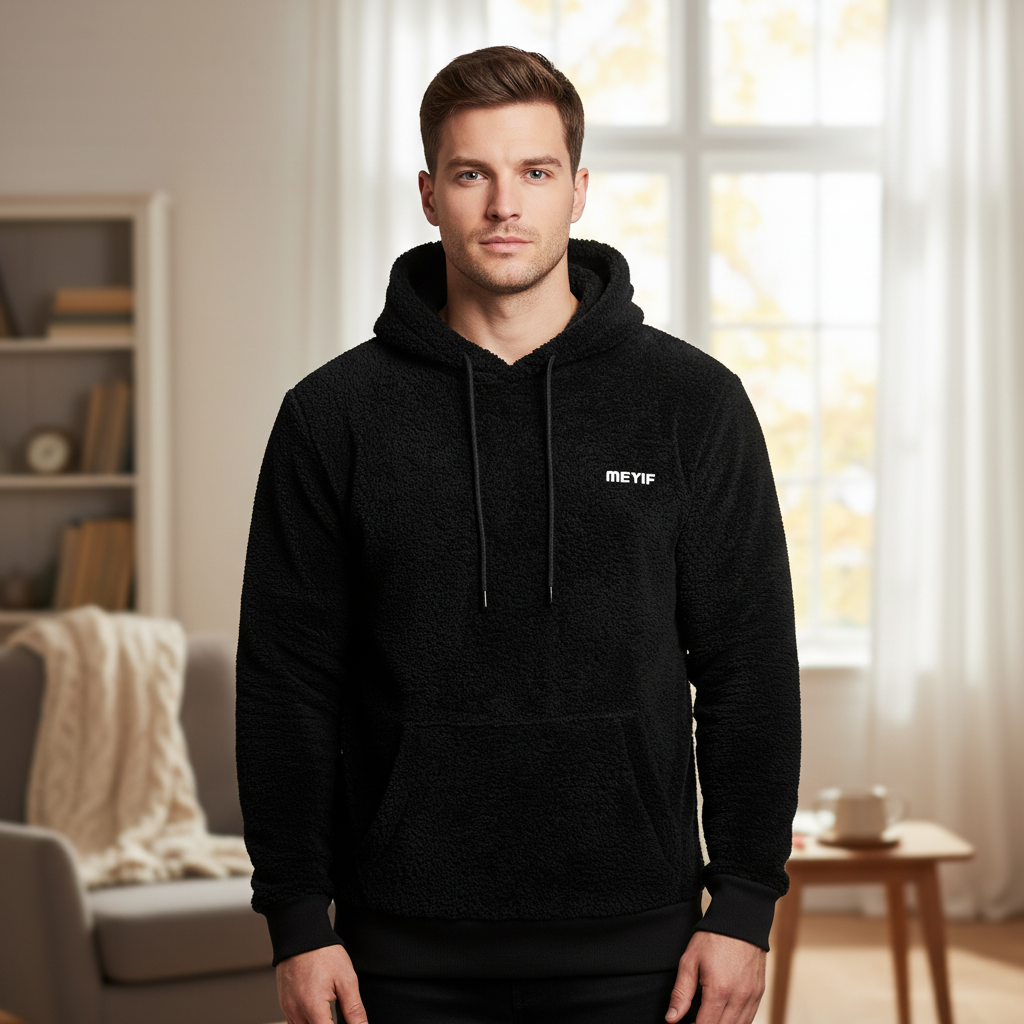 Gevoerd heren hoodie