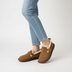 Gevoerde binnenzool van suede
