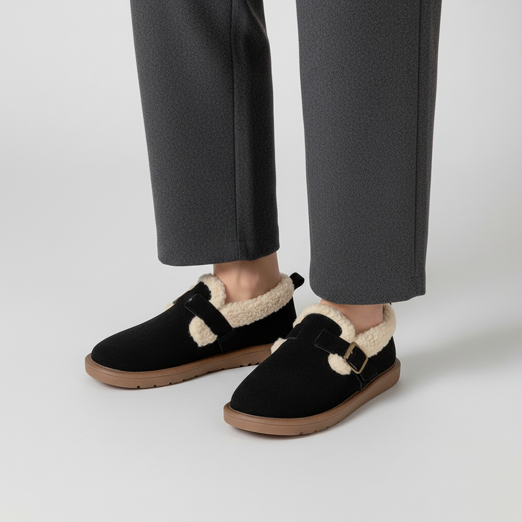 Gevoerde binnenzool van suede