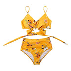 Belle high waisted, kleurrijke damesbikini