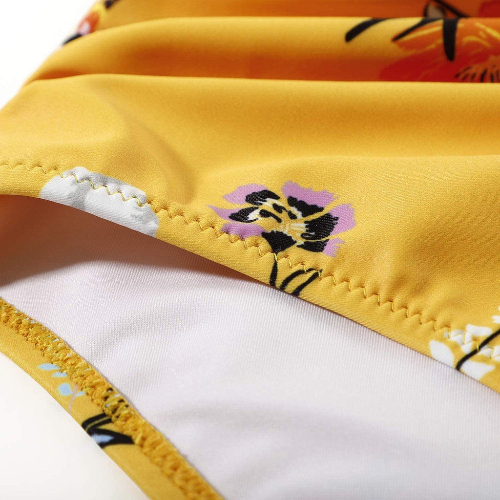 Belle high waisted, kleurrijke damesbikini