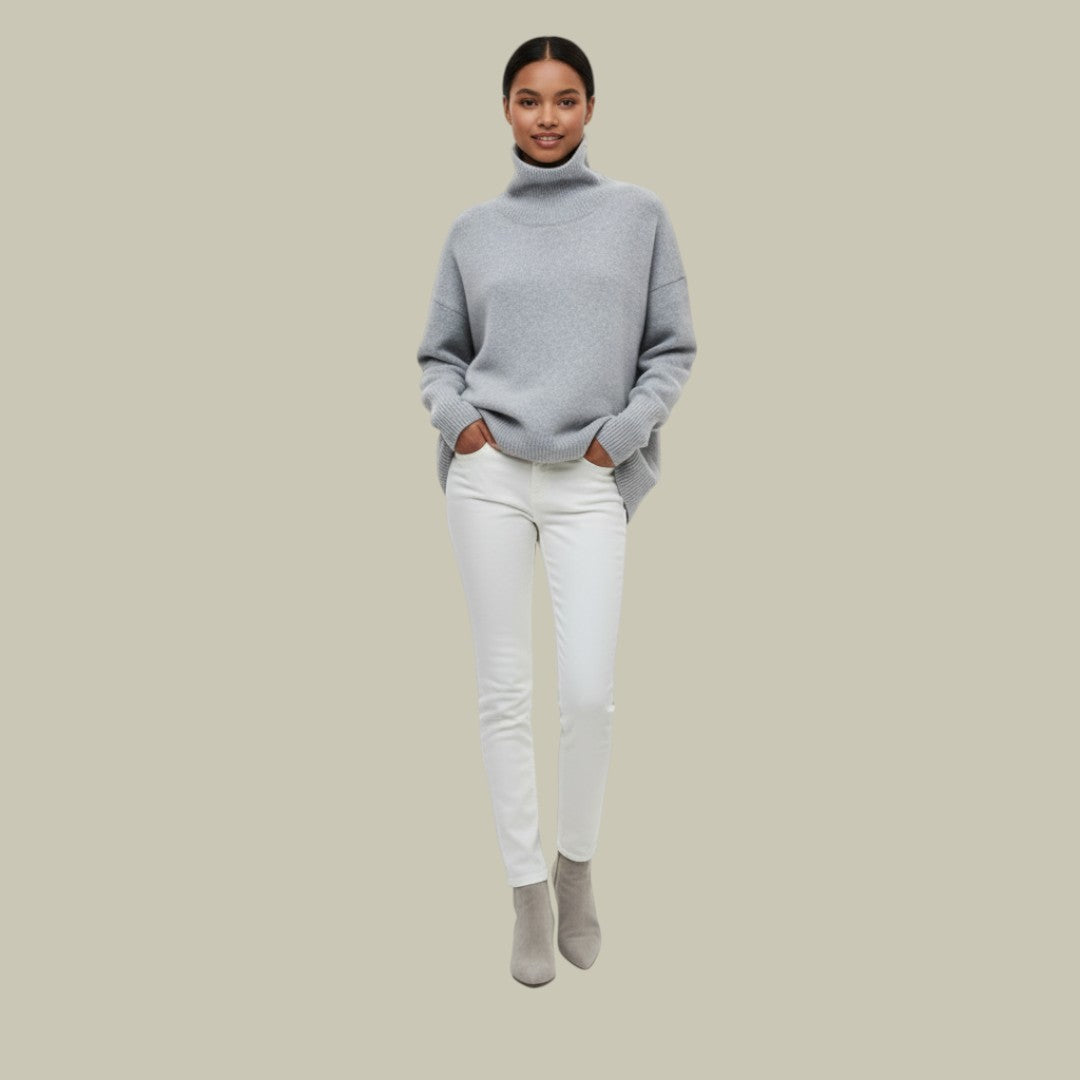 Froukje | Oversized damescoltrui van zacht breisel