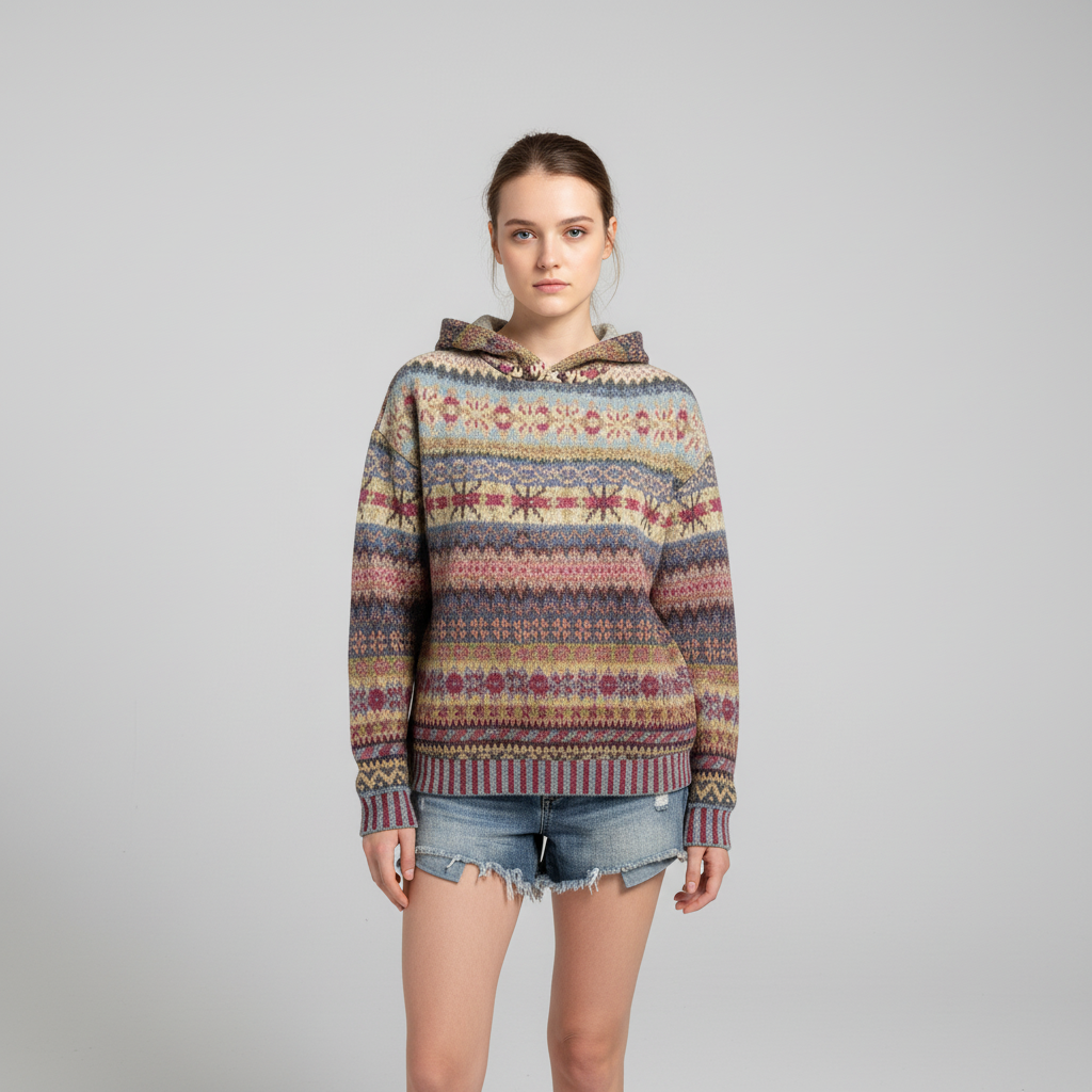 Gestreepte dames hoodie