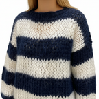 Gemêleerd oversized trui