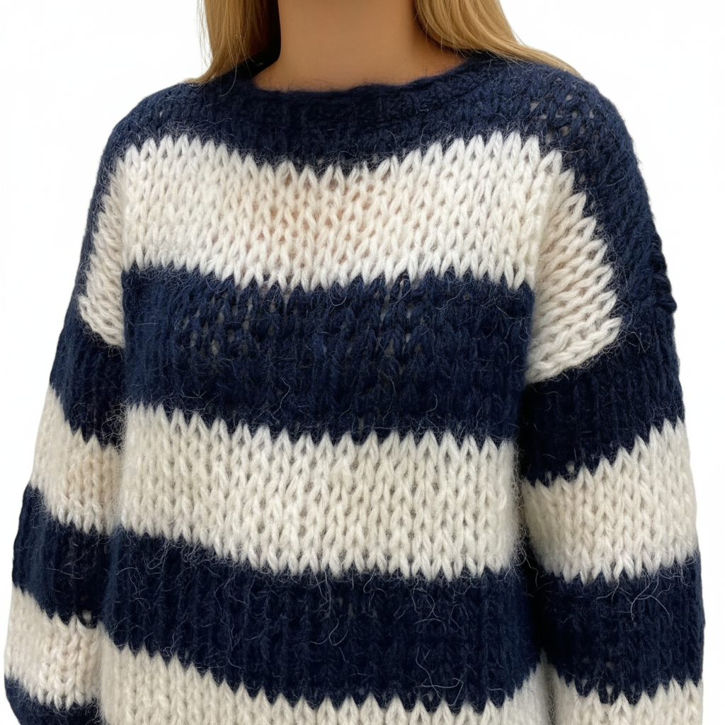 Gemêleerd oversized trui