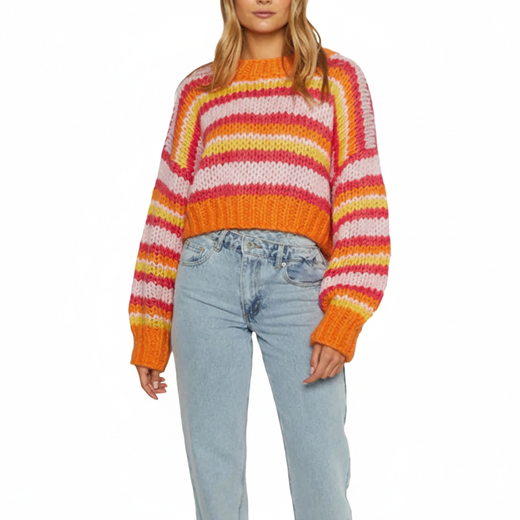 Gemêleerd oversized trui
