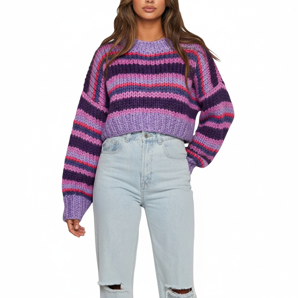 Gemêleerd oversized trui