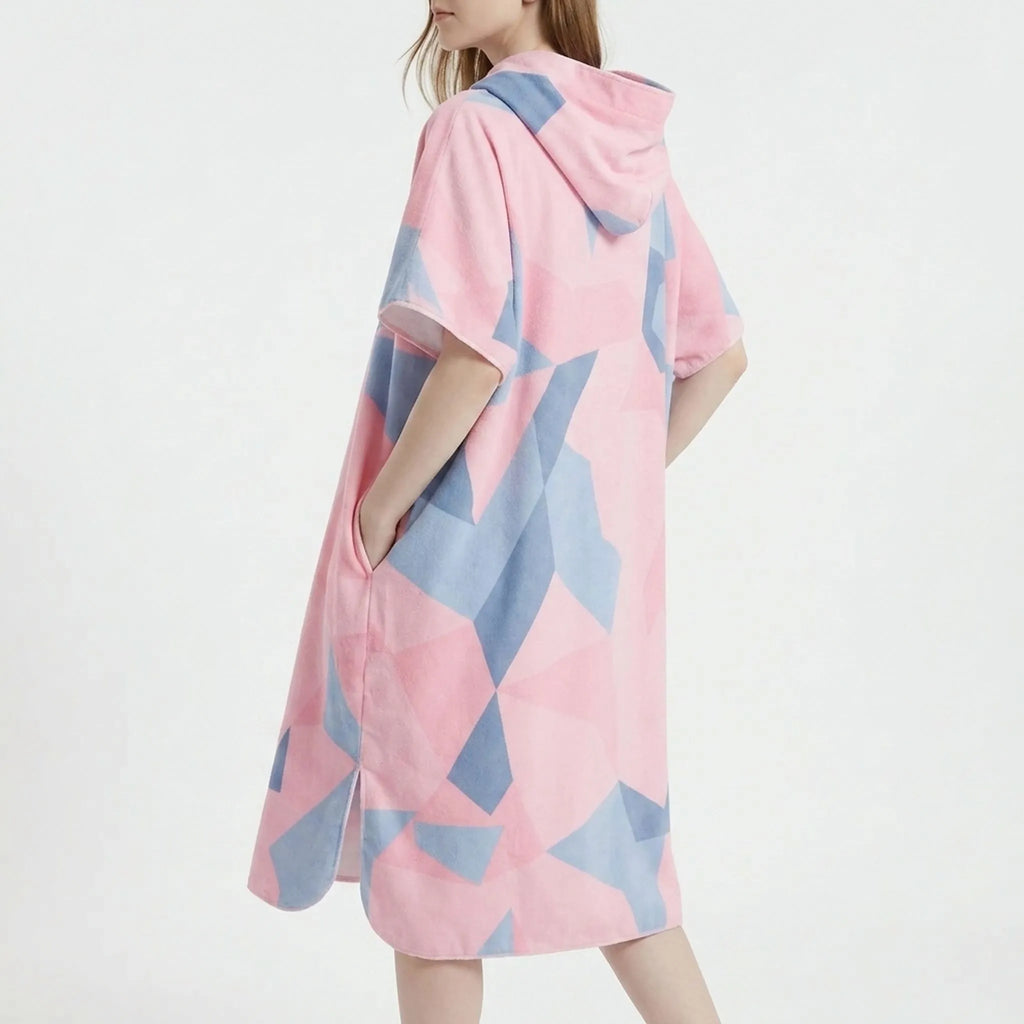 Omkleedjas met geometrische print