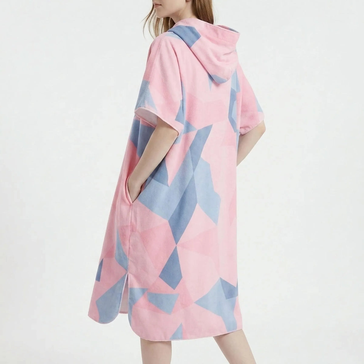Omkleedjas met geometrische print