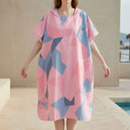 Omkleedjas met geometrische print
