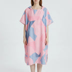 Omkleedjas met geometrische print