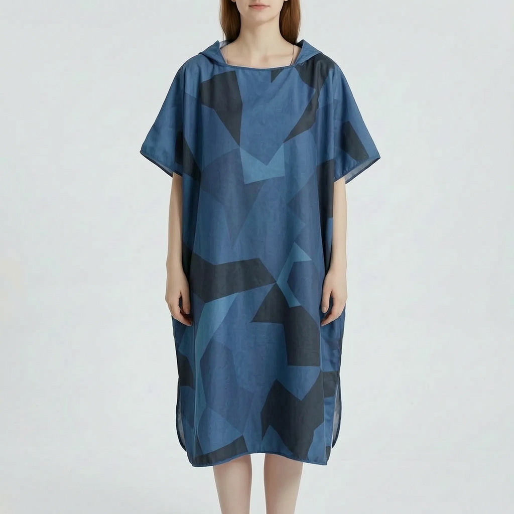 Omkleedjas met geometrische print