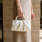 Geplooide clutch avondtas