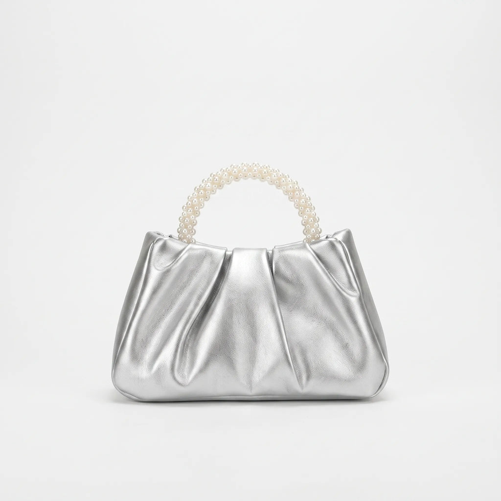 Geplooide clutch avondtas