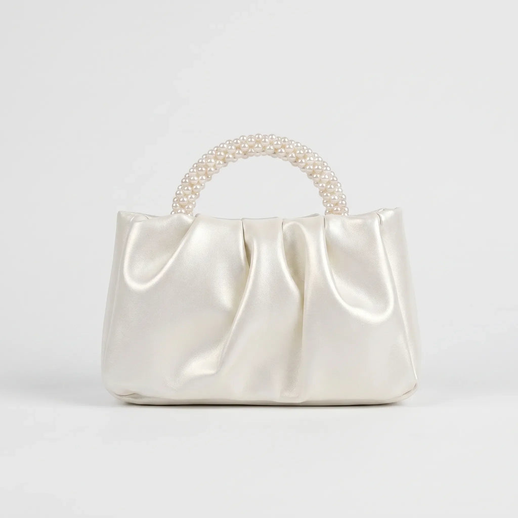Geplooide clutch avondtas