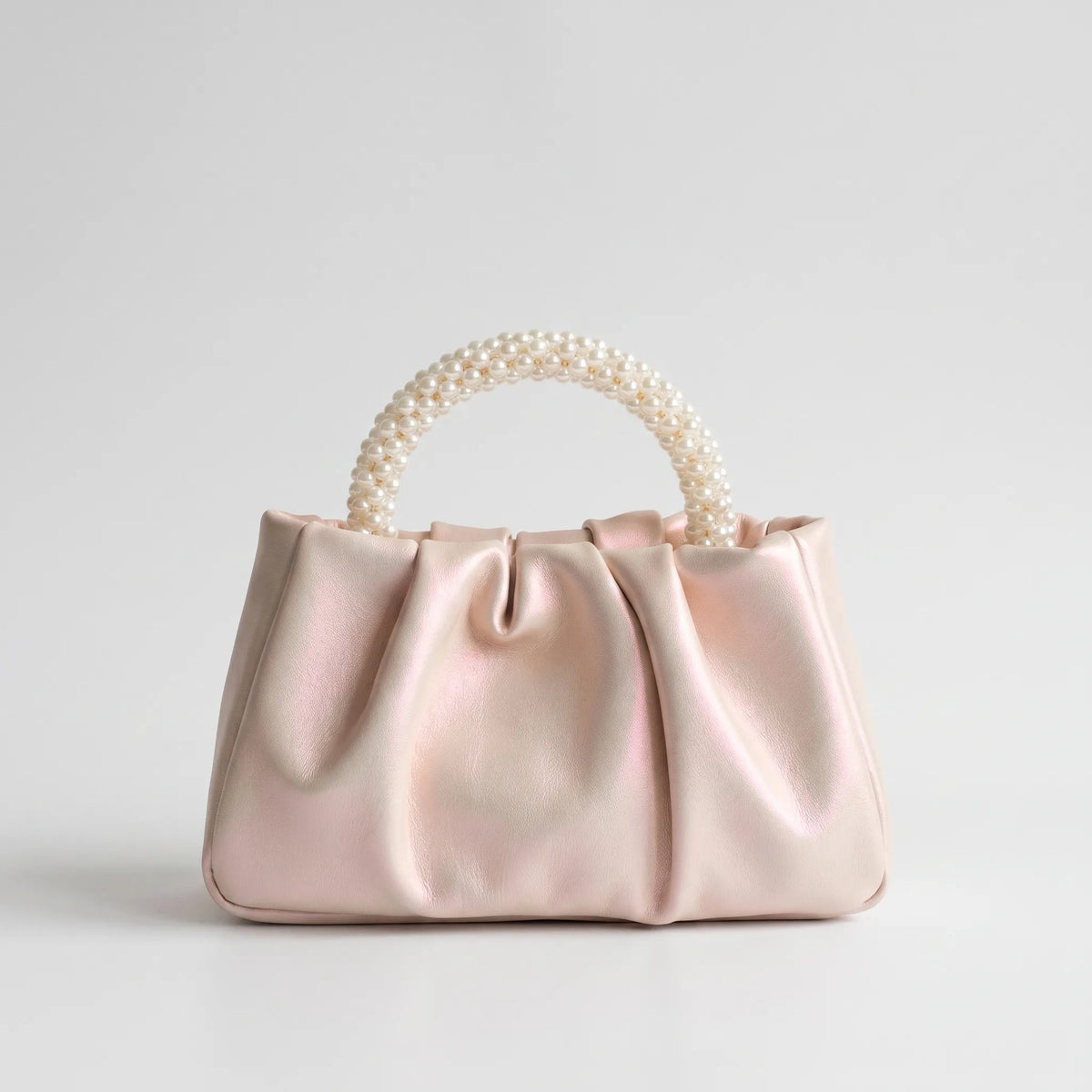 Geplooide clutch avondtas