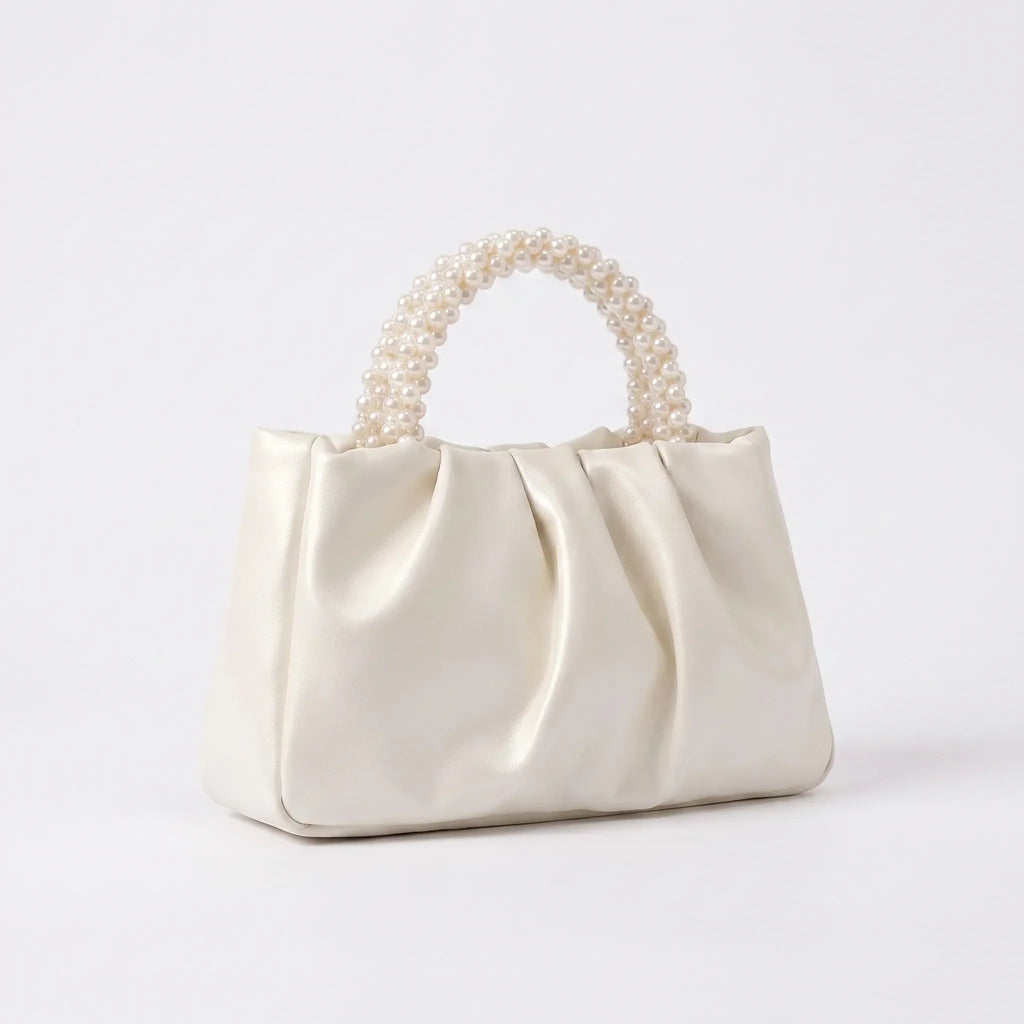 Geplooide clutch avondtas