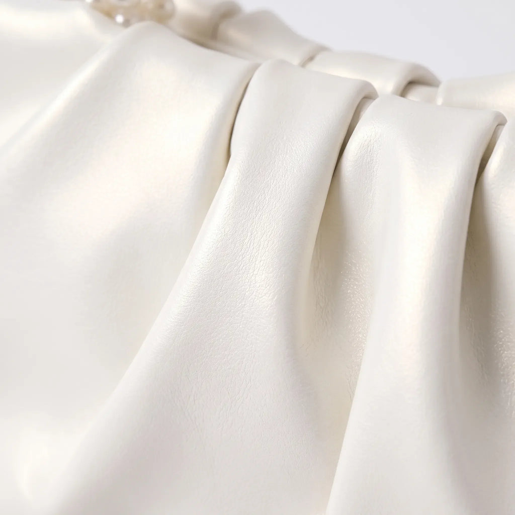 Geplooide clutch avondtas
