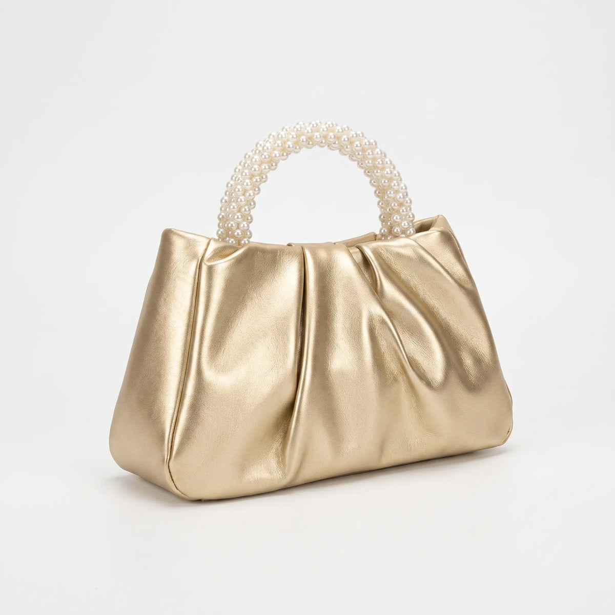 Geplooide clutch avondtas